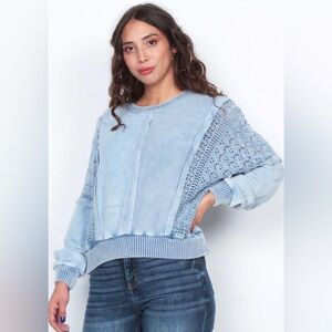 Generation K Blue Knit Pullover Sweater